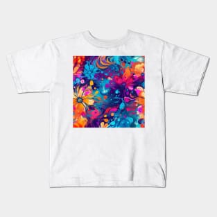 Rainbow flowers Kids T-Shirt